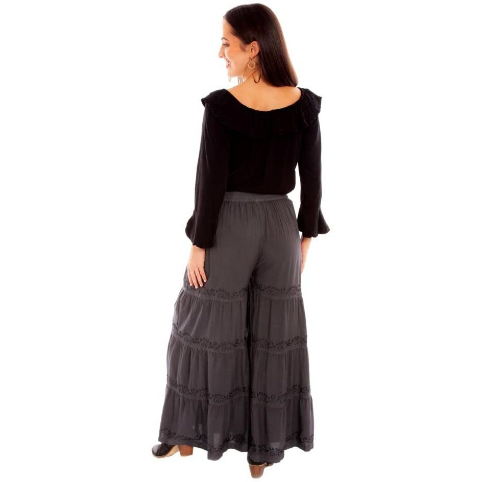 RAYON PALAZZO PANTS W/POCKETS