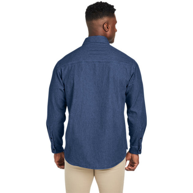 Mens Denim Shirt-Jacket - DARK DENIM - XS(D0102H7Z8N6)