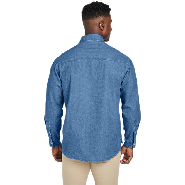 Mens Denim Shirt-Jacket - DARK DENIM - XS(D0102H7Z8W2)