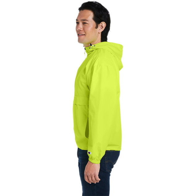 Adult Packable Anorak 14 Zip Jacket - BLAcK - S(D0102H7Y3H6)