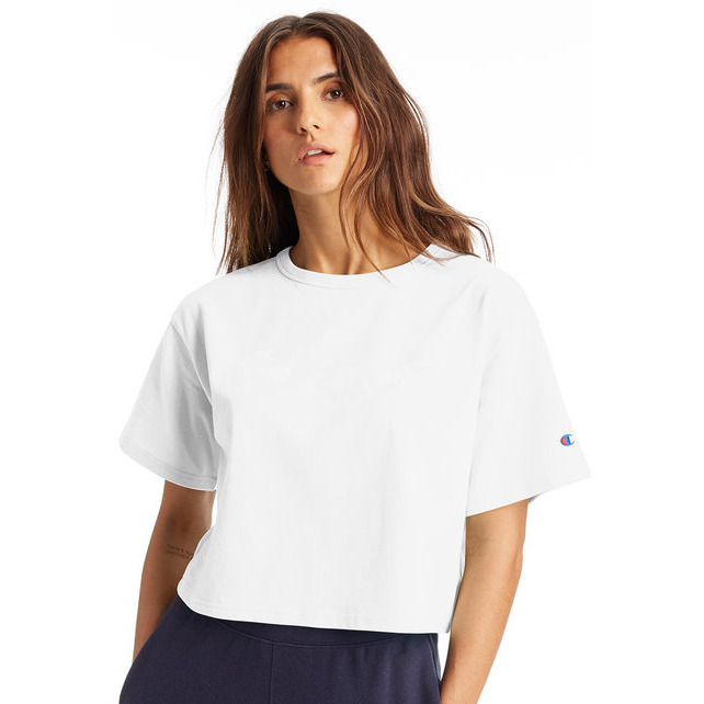 Ladies cropped Heritage T-Shirt - BLAcK - XS(D0102H7D9DP)