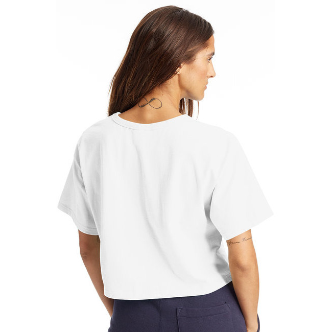 Ladies cropped Heritage T-Shirt - BLAcK - XS(D0102H7D9DP)