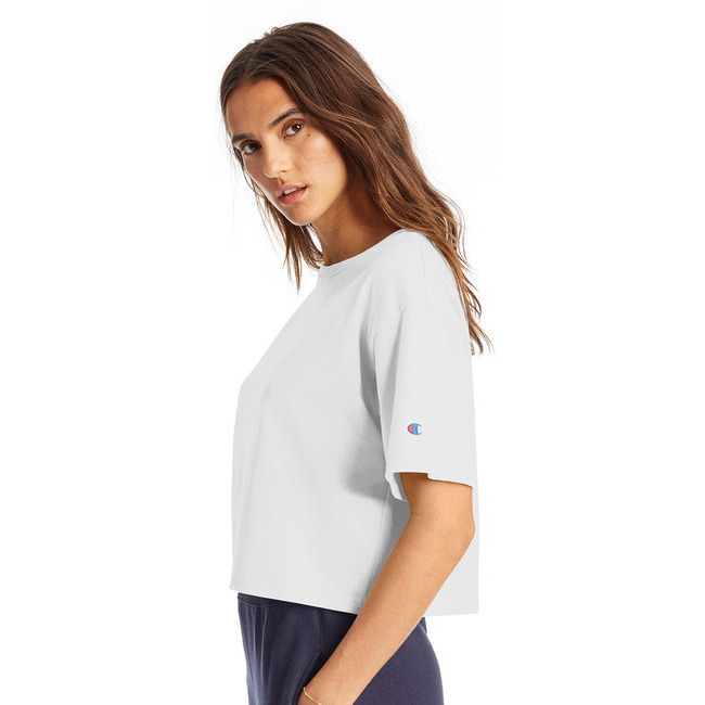 Ladies cropped Heritage T-Shirt - BLAcK - XS(D0102H7D9DP)