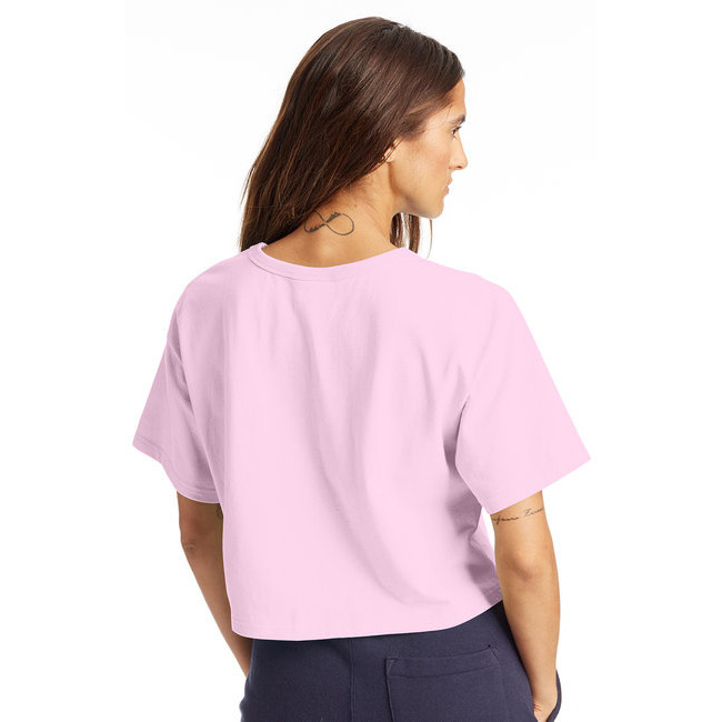 Ladies cropped Heritage T-Shirt - BLAcK - XS(D0102H7D9DJ)