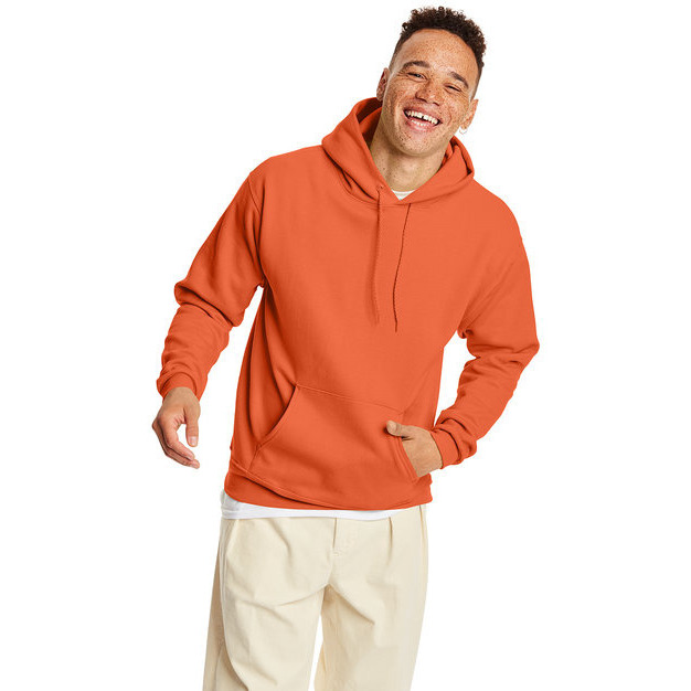 Unisex Ecosmart 5050 Pullover Hooded Sweatshirt - WHITE - S(D0102H7D7Z2)