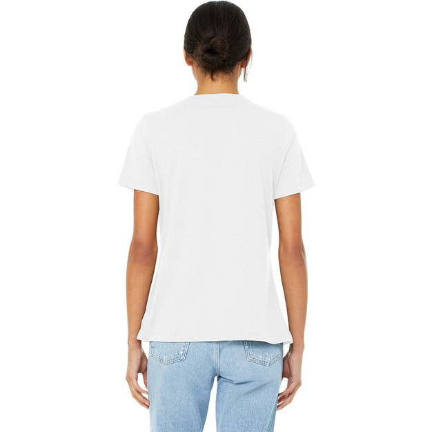 Bella + Canvas 6405CVC Ladies Relaxed Heather CVC Jersey V-Neck T-Shirt