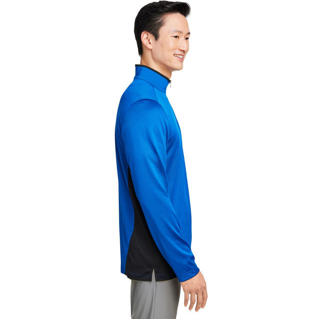 Mens Flash Snag Protection Plus IL colorblock Quarter-Zip - BLAcK SUNRY YLW - S(D0102H7893J)