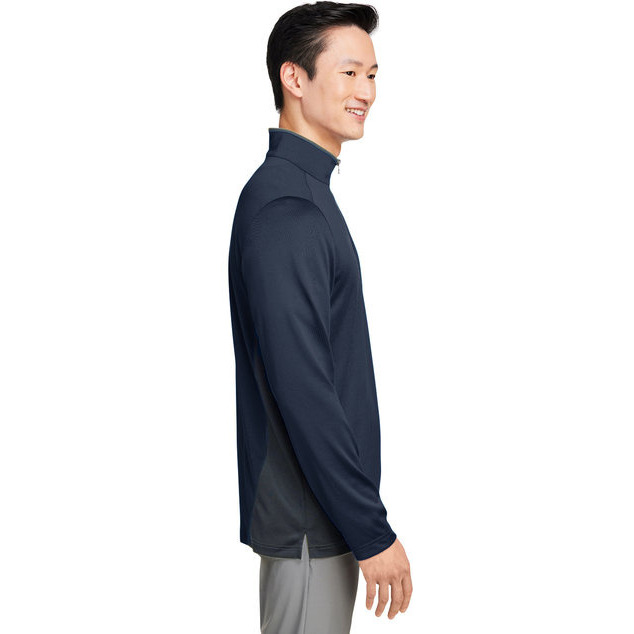 Mens Flash Snag Protection Plus IL colorblock Quarter-Zip - BLAcK SUNRY YLW - S(D0102H78IH2)