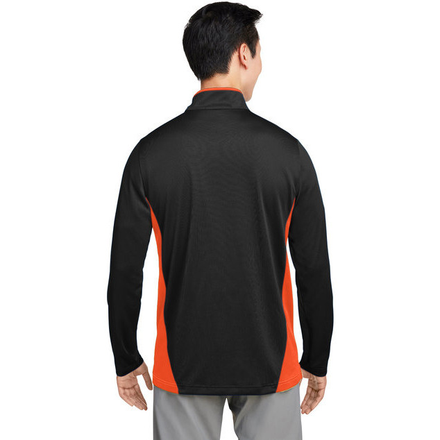 Mens Flash Snag Protection Plus IL colorblock Quarter-Zip - BLAcK SUNRY YLW - S(D0102H7894P)
