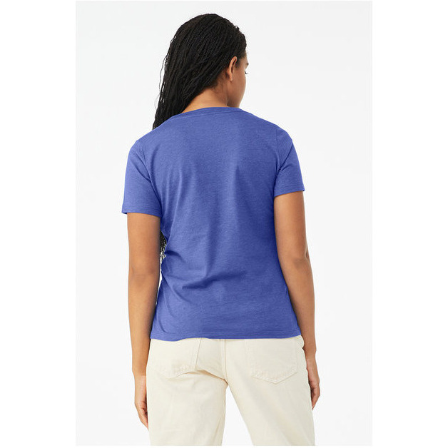 Bella + Canvas 6405CVC Ladies Relaxed Heather CVC Jersey V-Neck T-Shirt