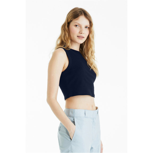 Bella + Canvas 1013BE Ladies Micro Rib Muscle Crop Tank