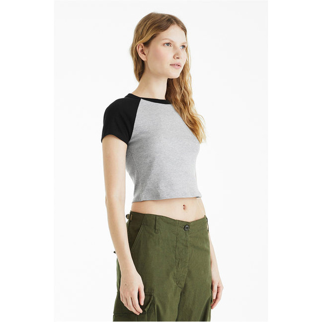 Bella + Canvas 1201 Ladies Micro Ribbed Raglan Baby Tee