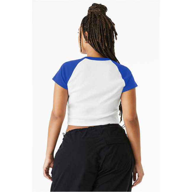 Bella + Canvas 1201 Ladies Micro Ribbed Raglan Baby Tee