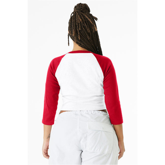 Bella + Canvas 1200 Ladies Micro Ribbed 3/4 Raglan Baby Tee