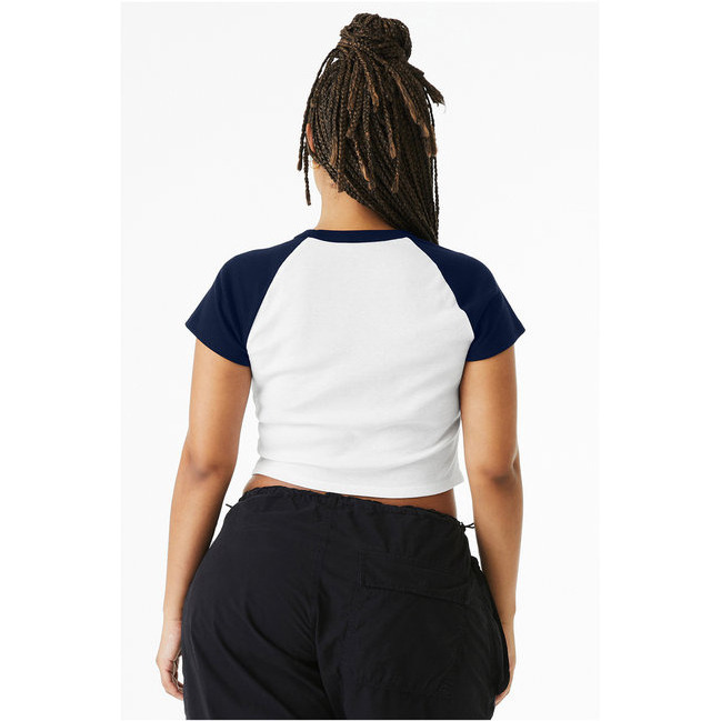 Bella + Canvas 1201 Ladies' Micro Ribbed Raglan Baby Tee