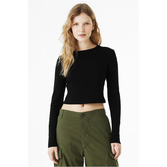 Bella + Canvas 1501BE Ladies Micro Ribbed Long Sleeve Baby Tee