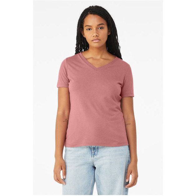 Bella + Canvas 6415 Ladies Relaxed Triblend V-Neck T-Shirt