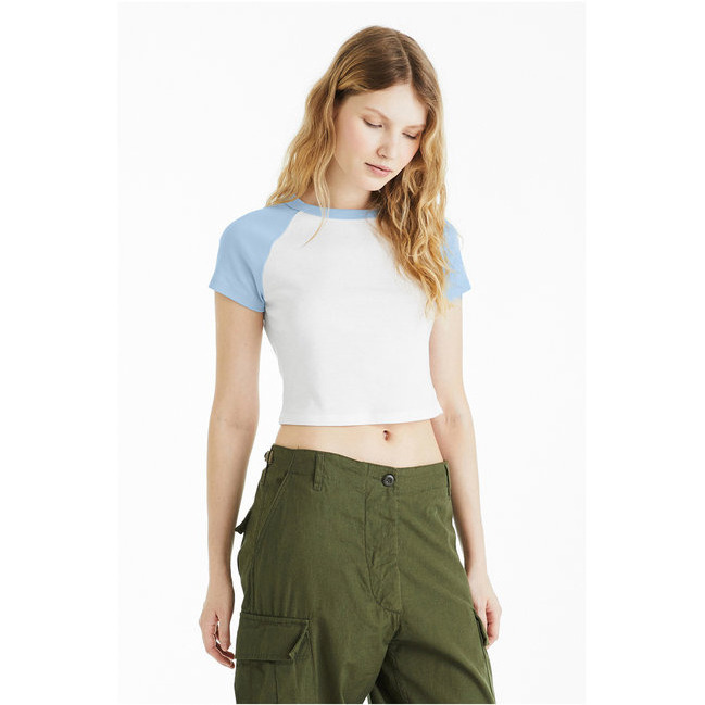 Bella + Canvas 1201 Ladies Micro Ribbed Raglan Baby Tee