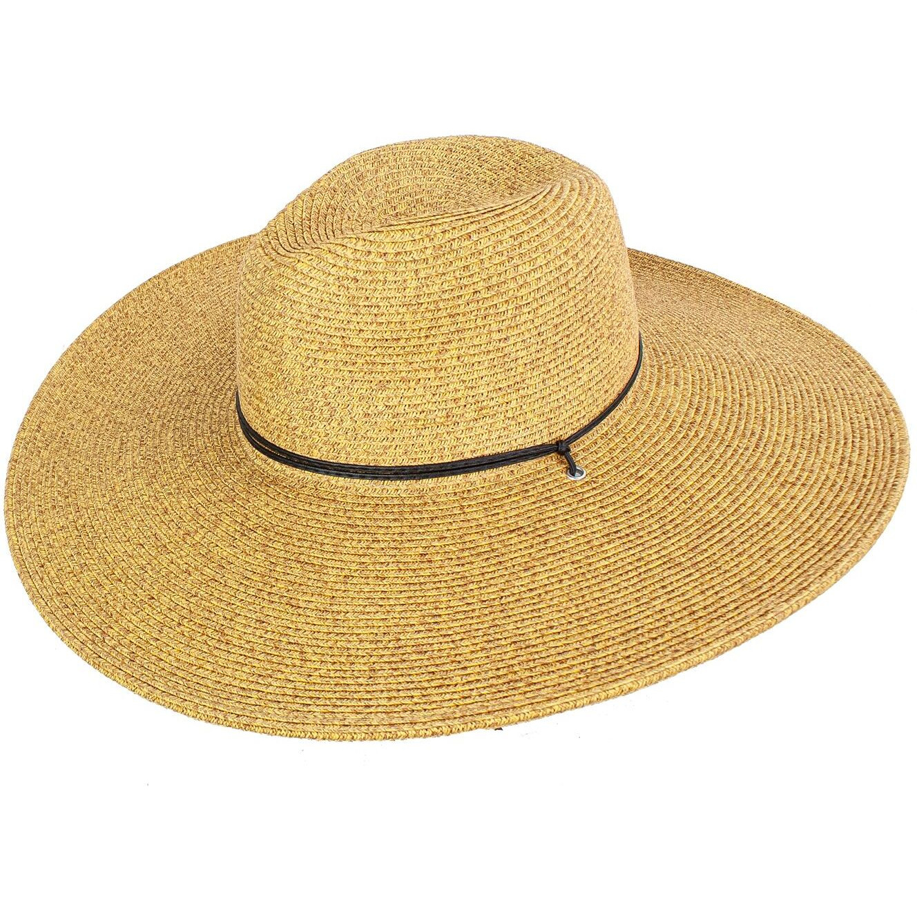 Shimmer Straw Wide Brim Resort Hat