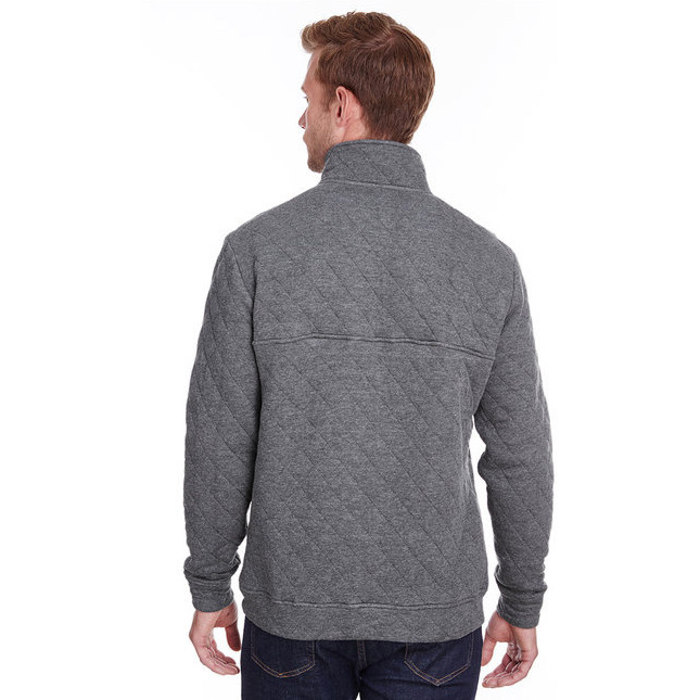 Adult Quilted Snap Pullover - BLAcK - S(D0102H76SE6)