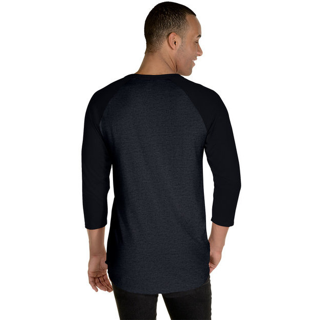 Unisex Premium Blend Ring-Spun 34 Sleeve Raglan T-Shirt - WHITE cHAR HTHR - 3XL(D0102H7M02T)