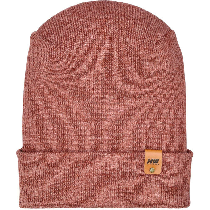 HAAKWEAR Theta-Stitch Cuffed Beanie - Designed and Made in USA (Patent Pending Design) - Rusty Burgundy