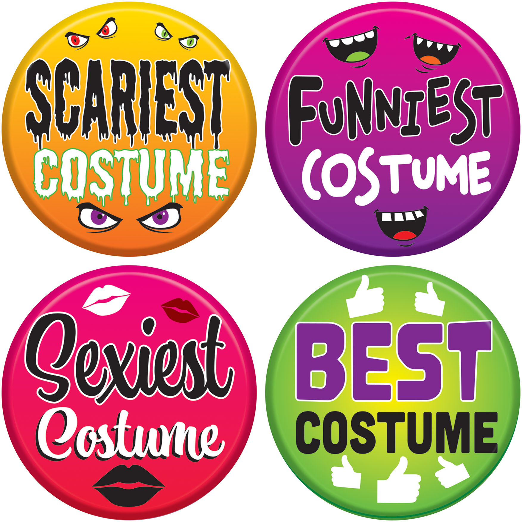 Halloween Costume Buttons