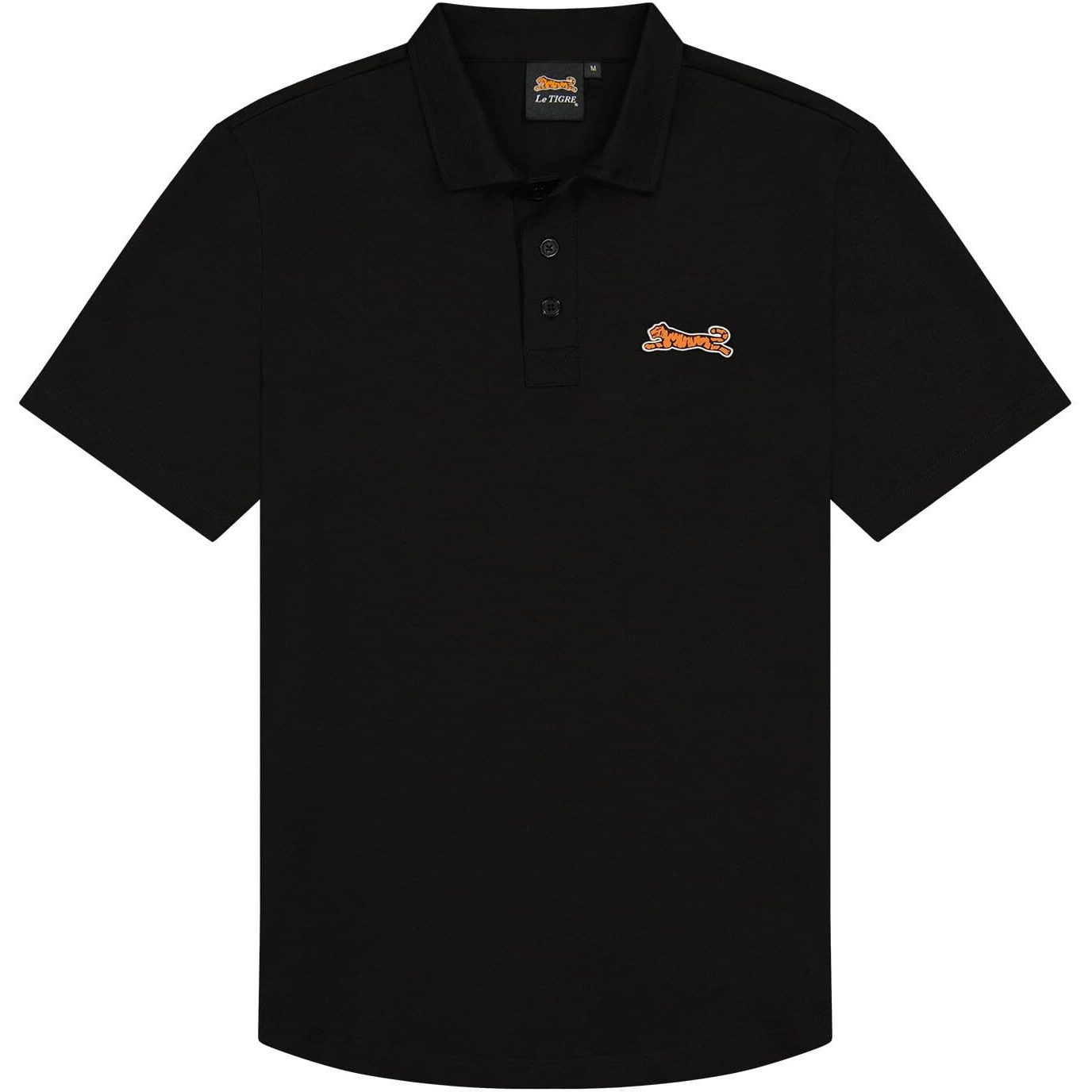 Classic Cotton Polo Shirt - Black by Le Tigre for Men - 1 Pc Shirt (S)