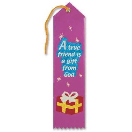 A True Friend Is A Gift From God Ribbon