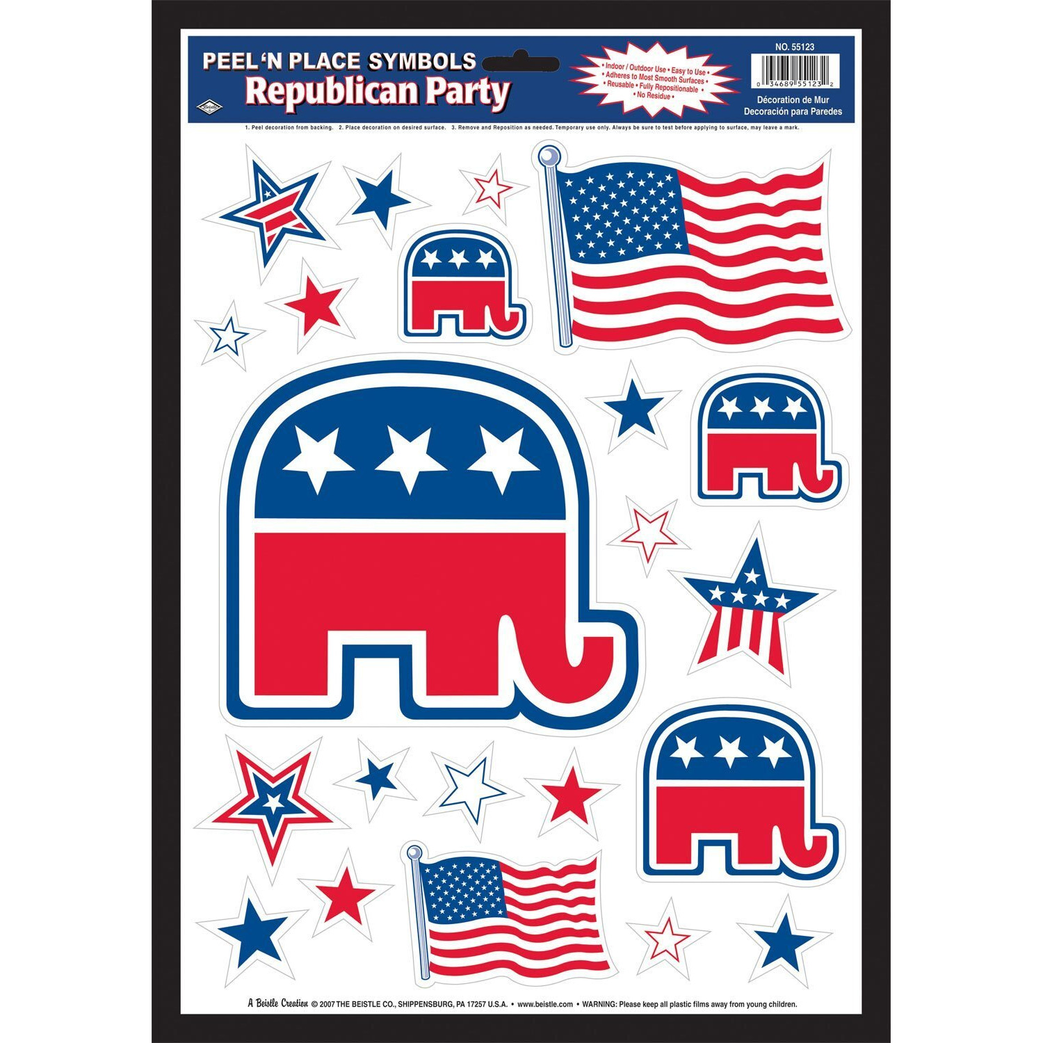Republican Peel 'N Place