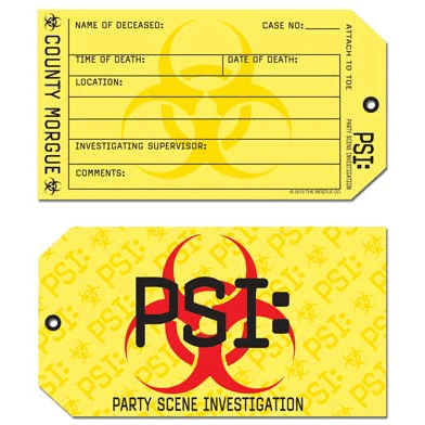 PSI Toe Tag Invitations