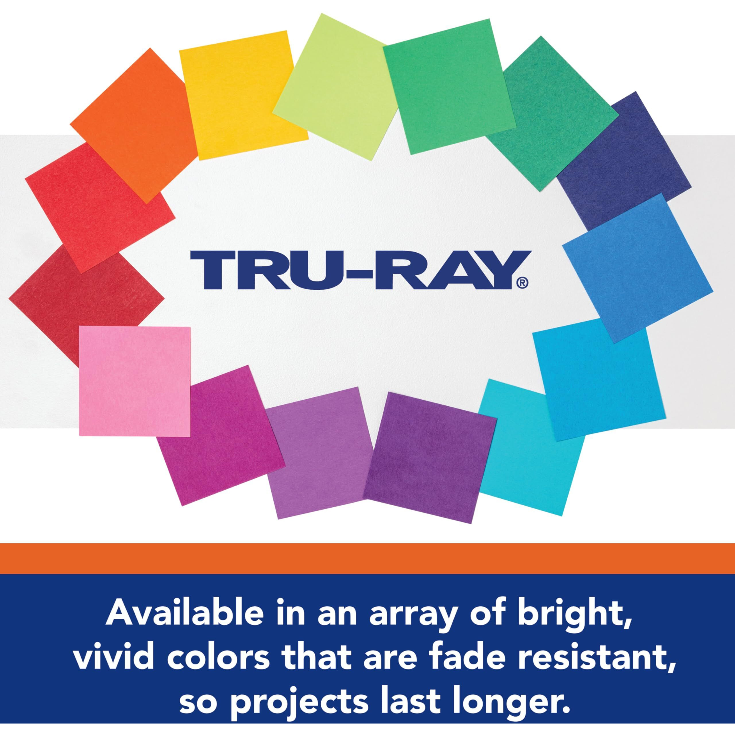TRU RAY 12 X 18 ORANGE 50 SHT