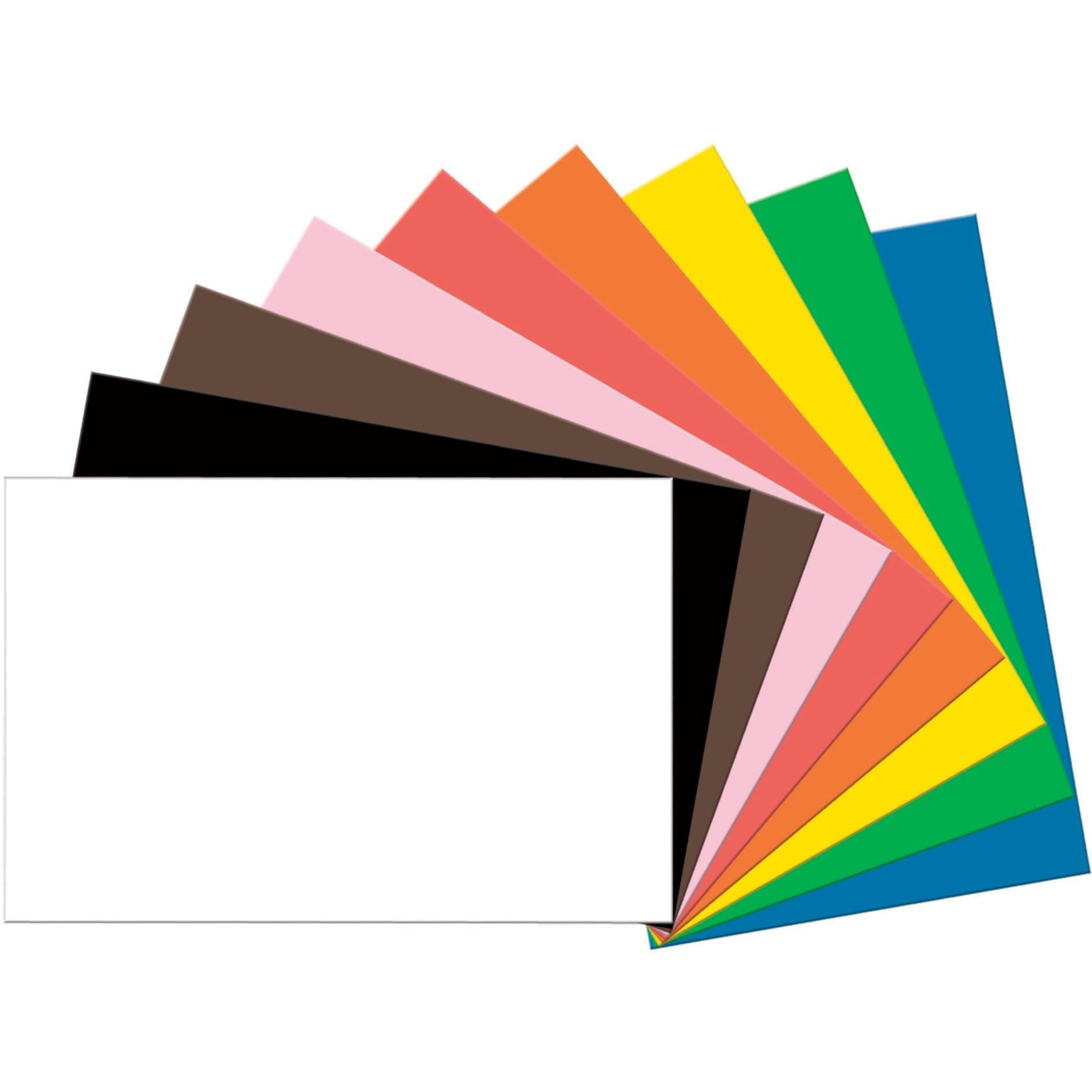 Tru-Ray Sulphite Acid-Free Non-Toxic Construction Paper, 76 lb, 24 x 36 Inches, Assorted Color, Pack of 50