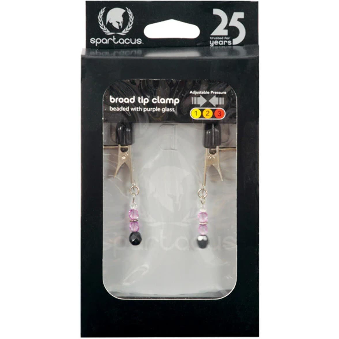 Adjustable Broad Tip Nipple Clamps W/Purple Beads(D0102H7XIQ7.)