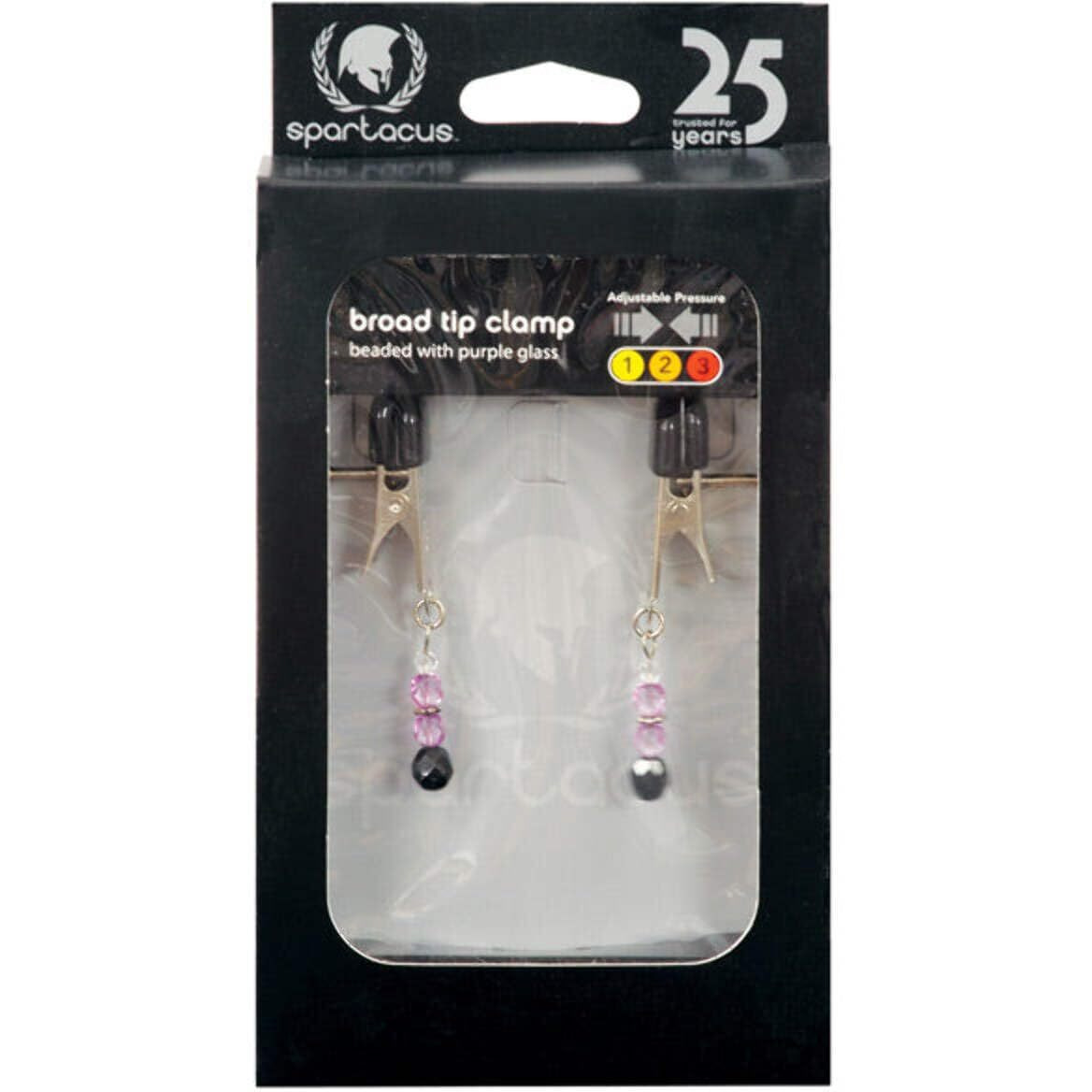 Adjustable Broad Tip Nipple Clamps W/Purple Beads(D0102H7XIQ7.)
