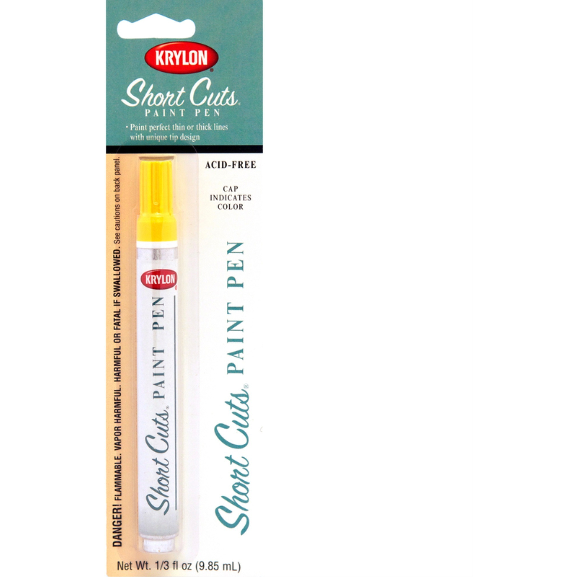 PEN PAINT SHRTCUT YELLOW (Pack of 6)
