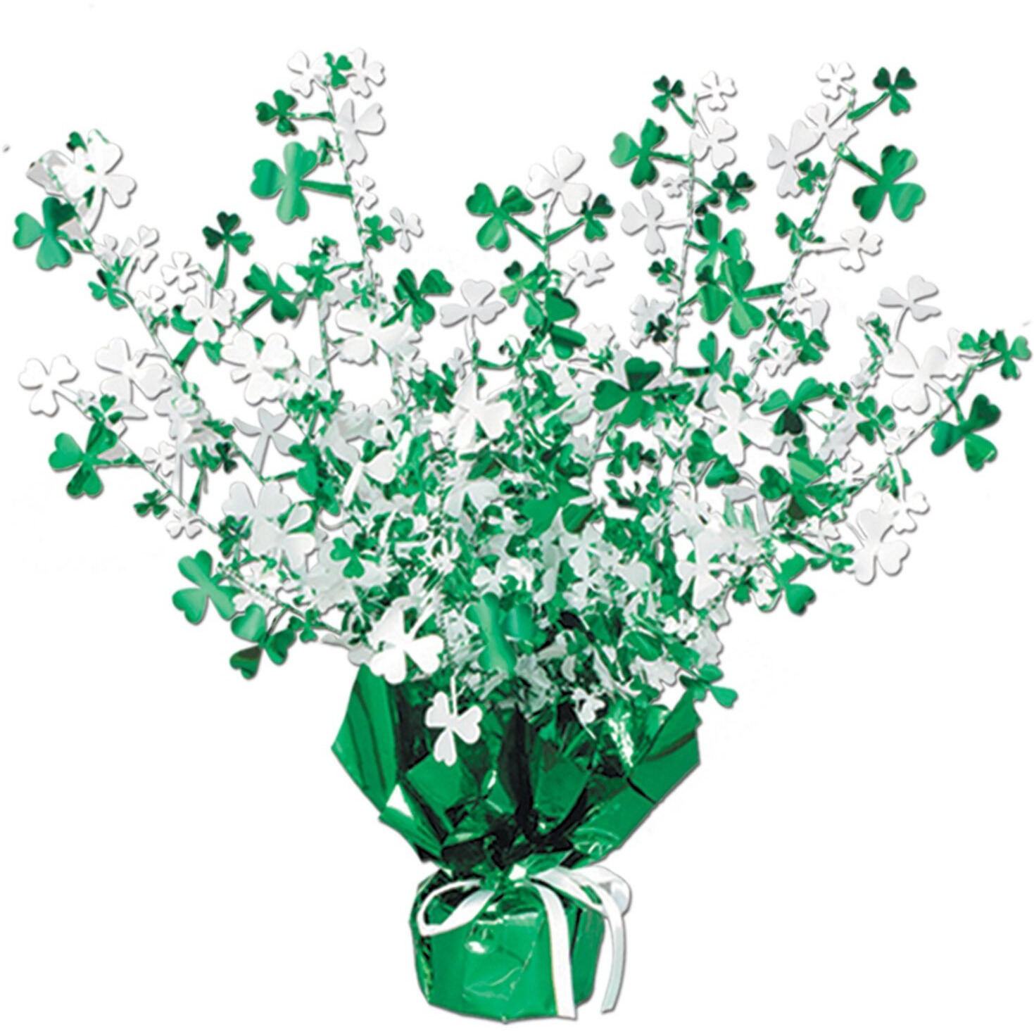 Shamrock Burst Centerpieces - 12 Pack Elegant Decor for St. Patrick's Day