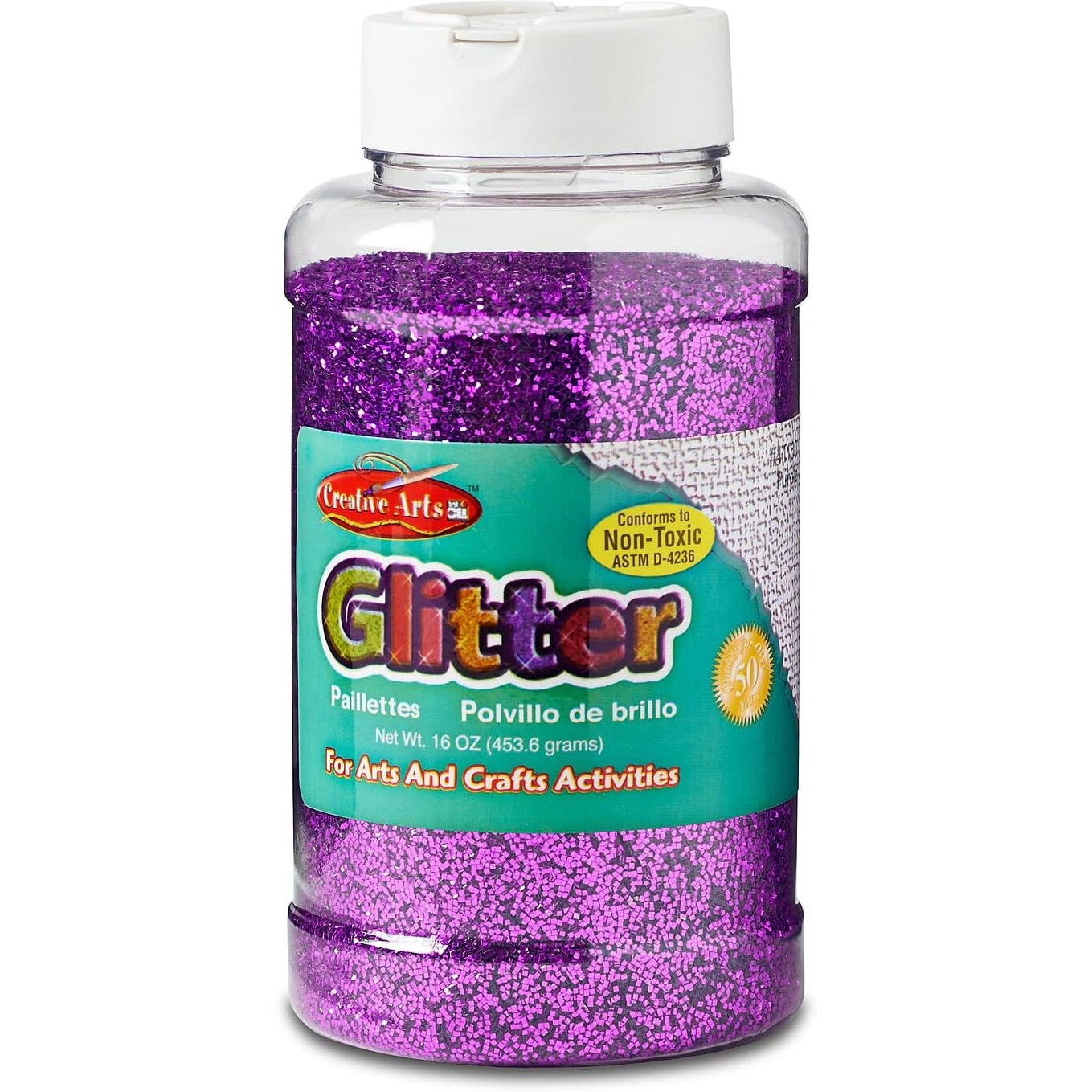 GLITTER 16 OZ BOTTLE PURPLE