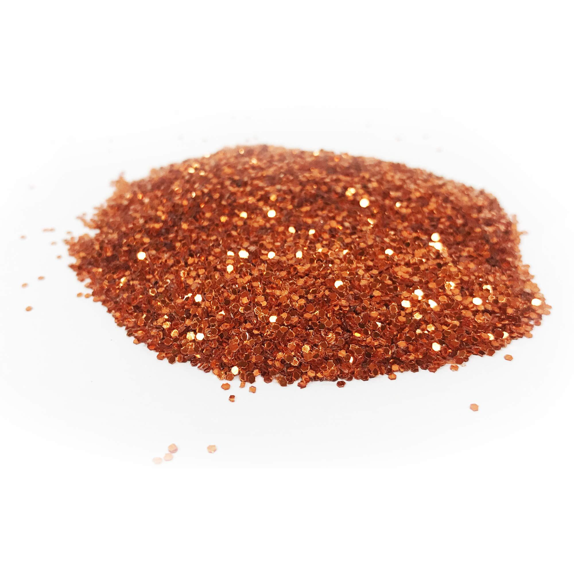 GLITTER 16 OZ BOTTLE ORANGE