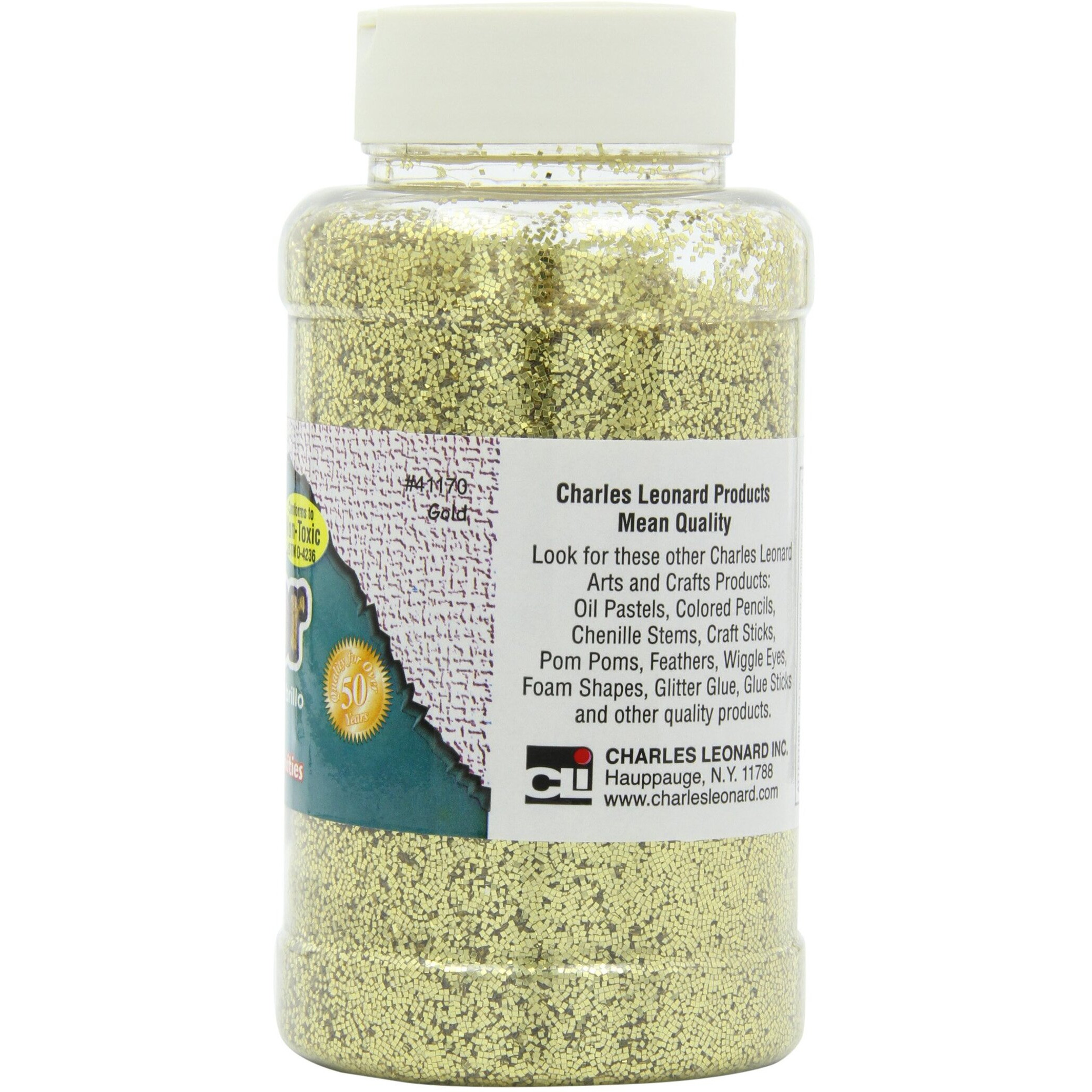 GLITTER 16 OZ BOTTLE GOLD