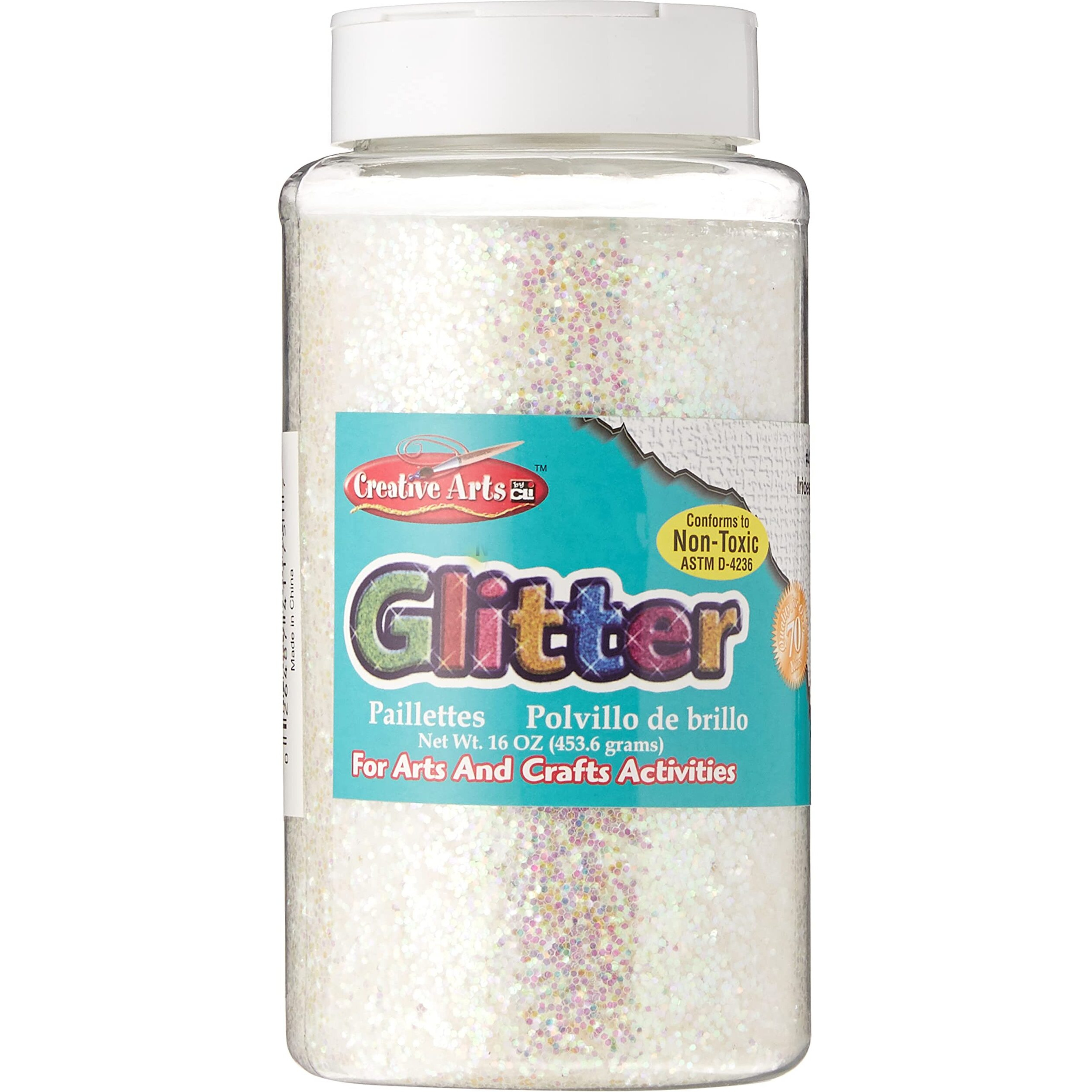 GLITTER 16 OZ BOTTLE IRIDESCENT