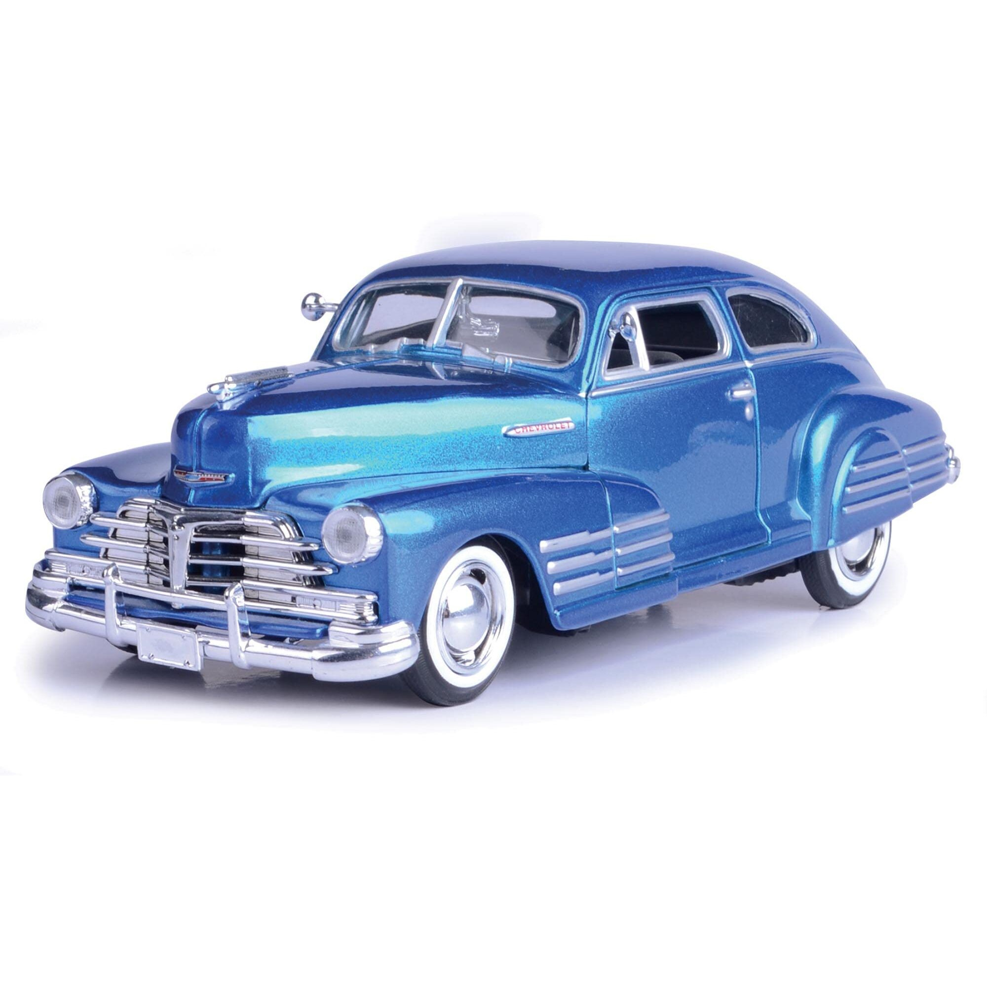 1948 Chevy Aerosedan Fleetline Metallic Dark Red 1/24 Diecast Model Car by Motormax