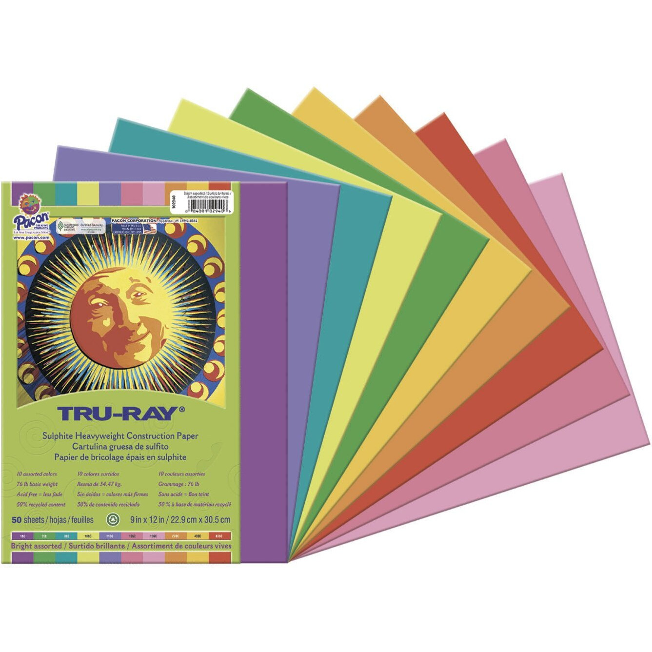 TRU RAY 9 X 12 GOLD 50 SHT