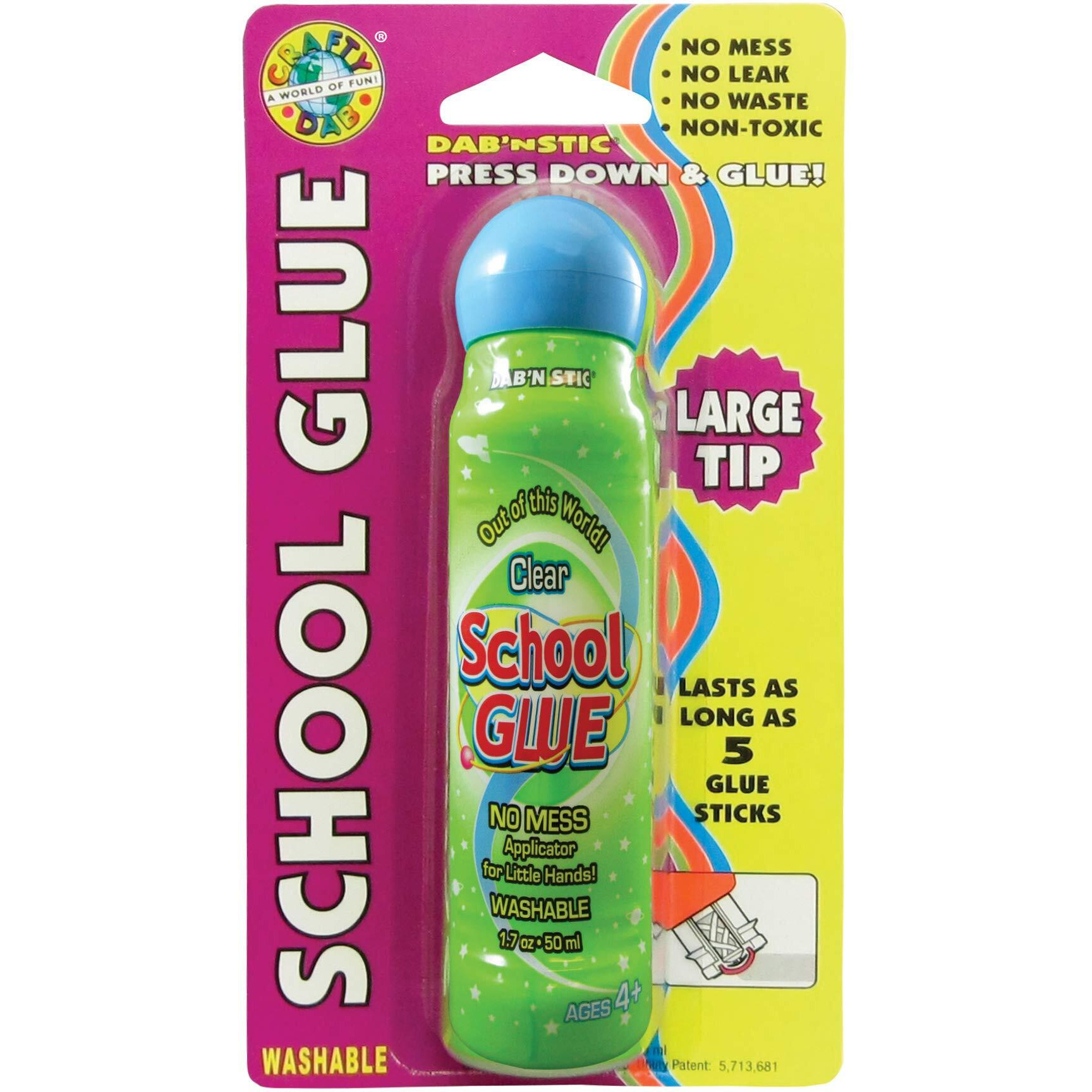 CRAFTY DAB GLUES DAB N STIC SCHOOL