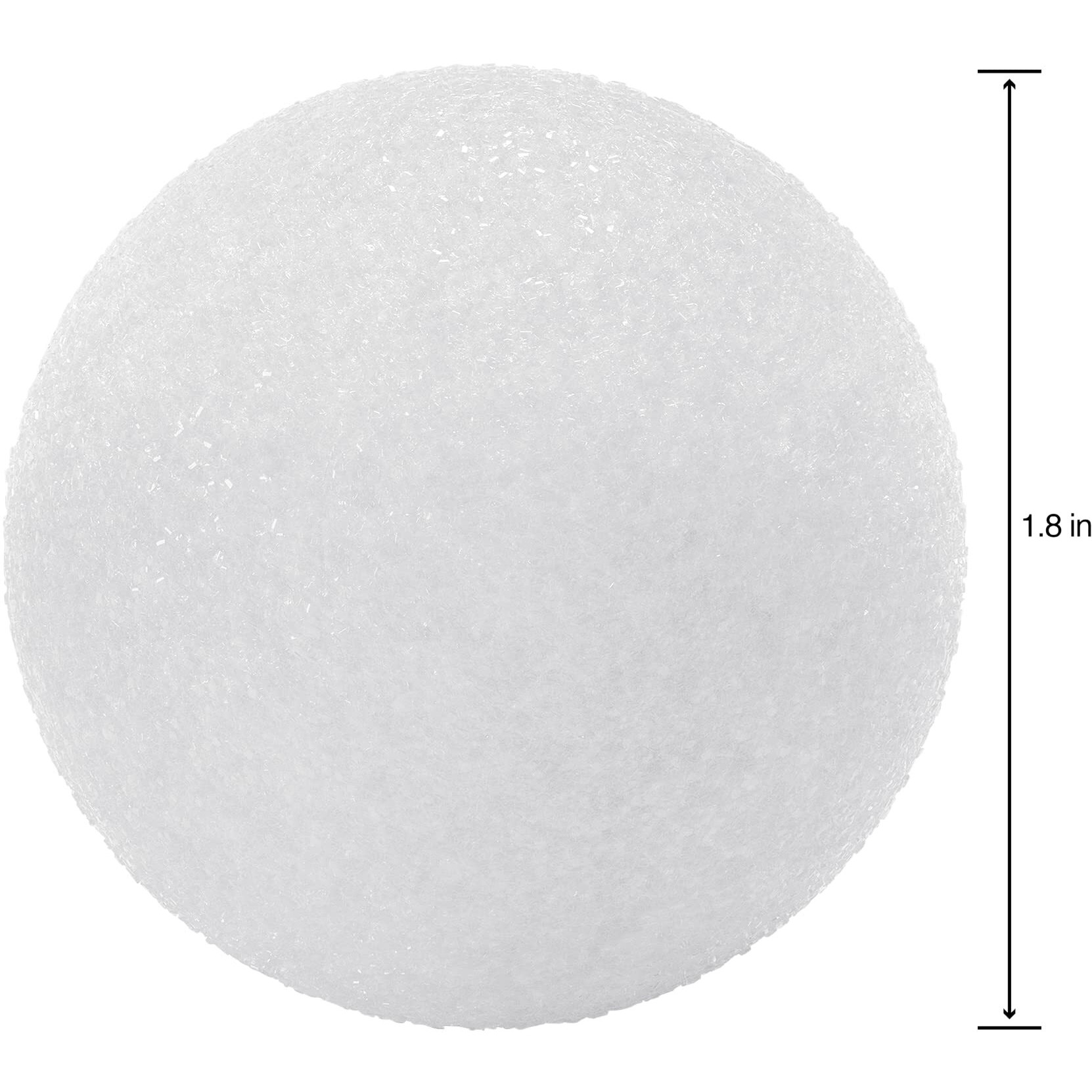 FloraCraft Styrofoam Ball, 2 Inches, White, Pack of 12