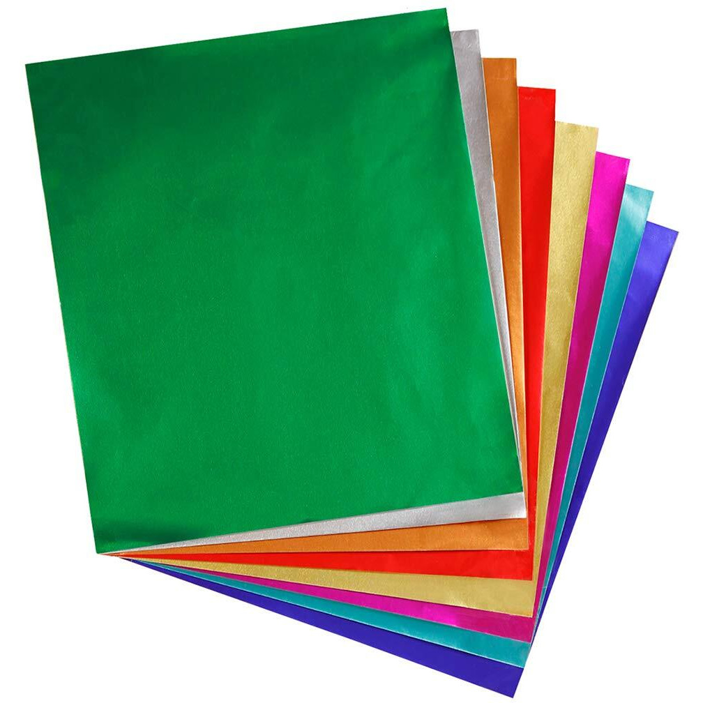 Hygloss Metallic Foil Paper, 8-1/2 X 10 in, 24 Sheets, Assorted Color, Pack of 24