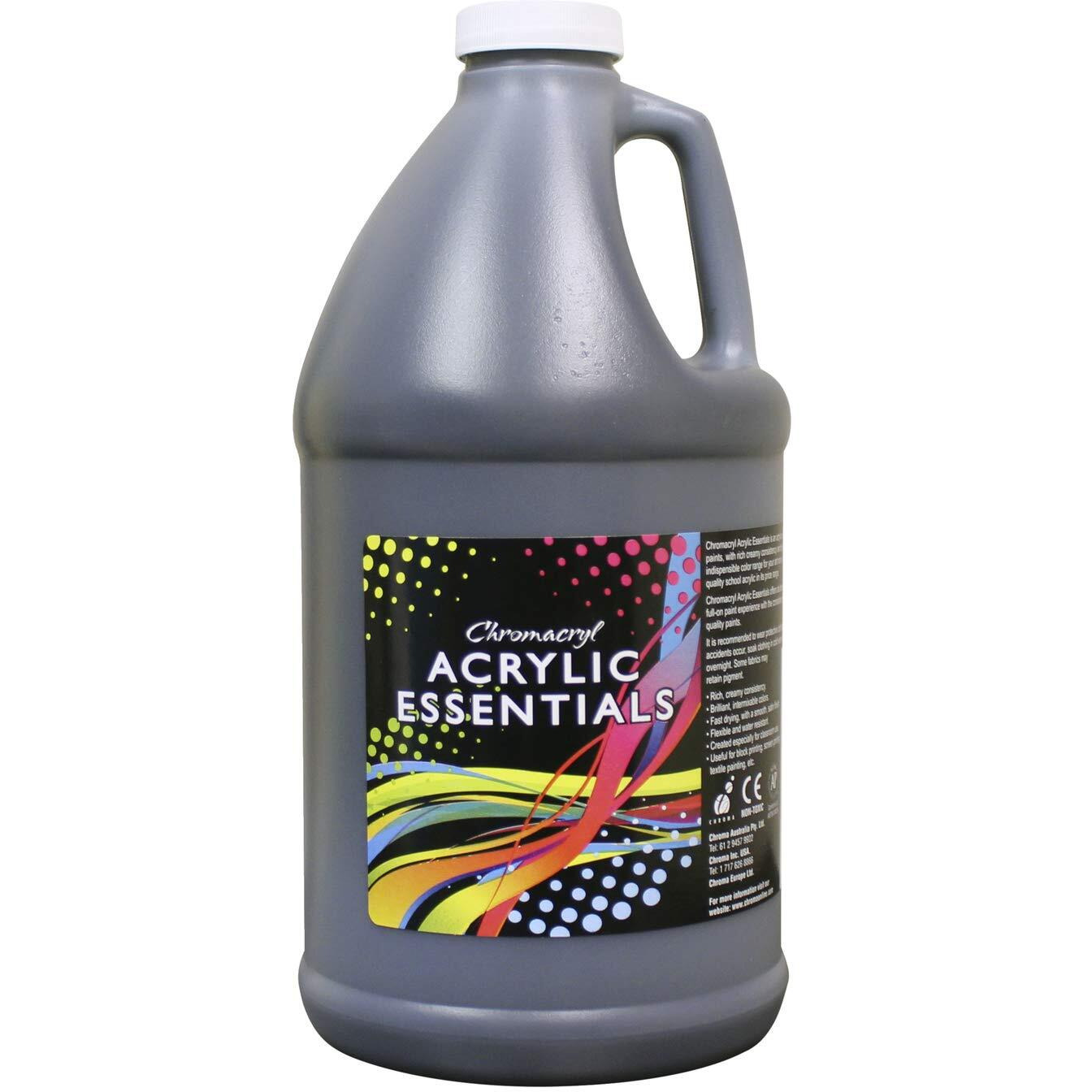 Chroma Acrylic Essential, 0.5 gal Jug, Black