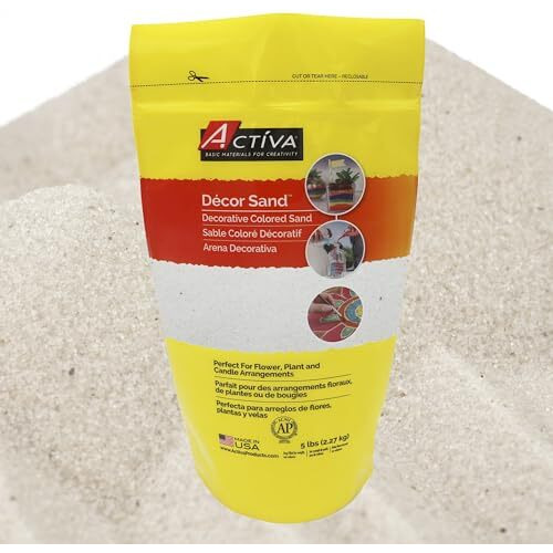 ACTIVA 5 lb. Bag of Colored Sand - Scenic Sand - White