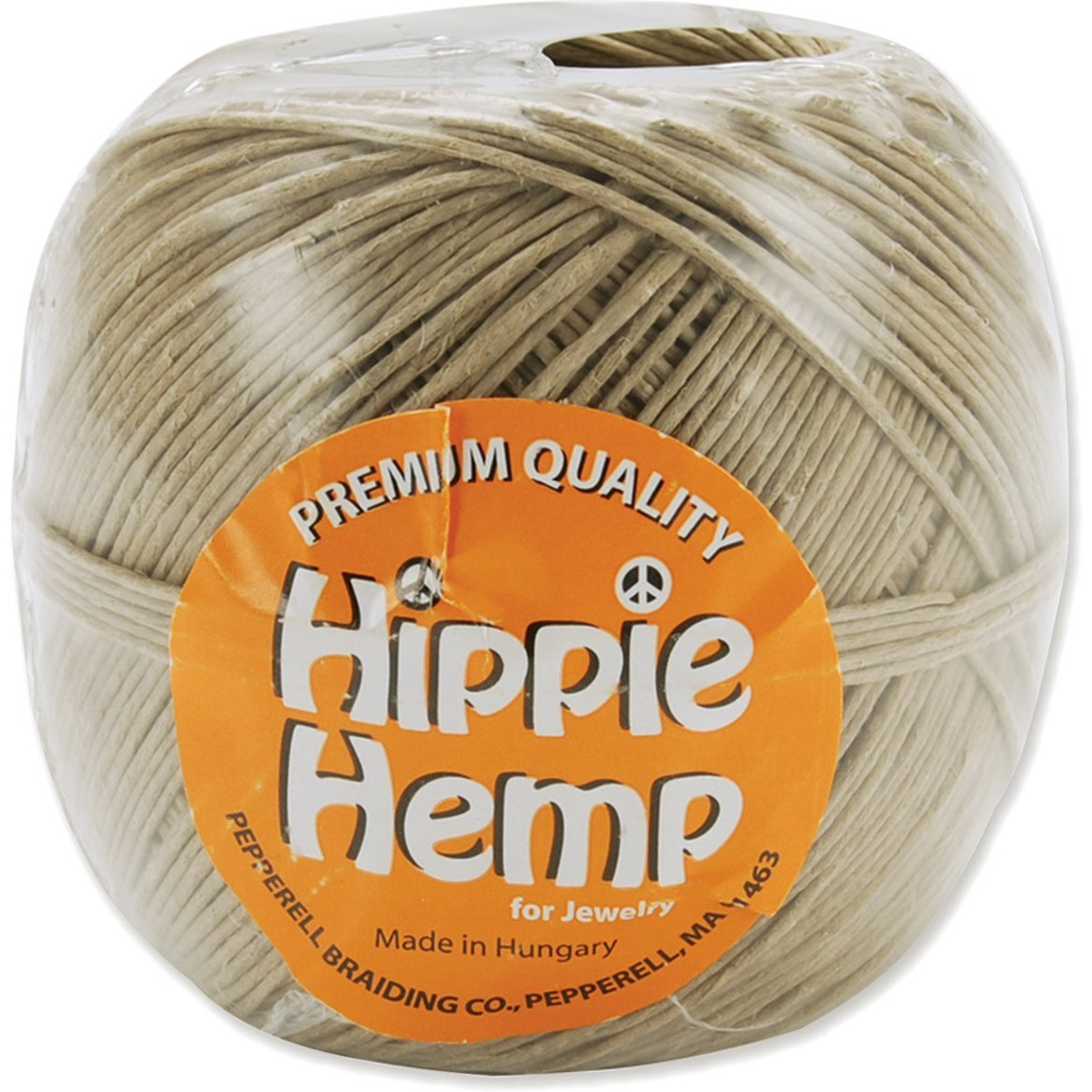 Pepperell Braiding Hemp Cord, 1 mm X 300 ft, Natural, 100 g