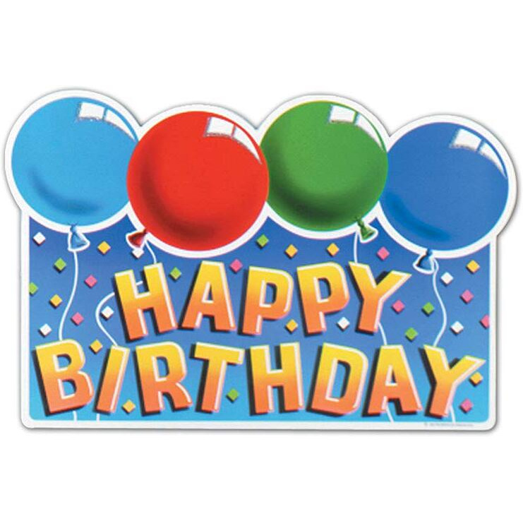 Glittered Happy Birthday Sign